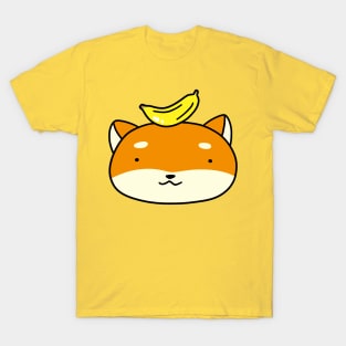 Banana Shiba Face T-Shirt